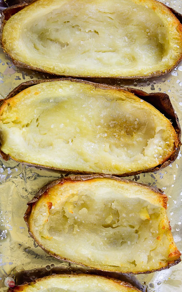 baked potato skins without toppings