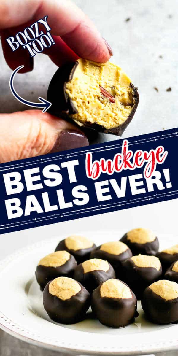 collage with text "best buckeye balls ever"