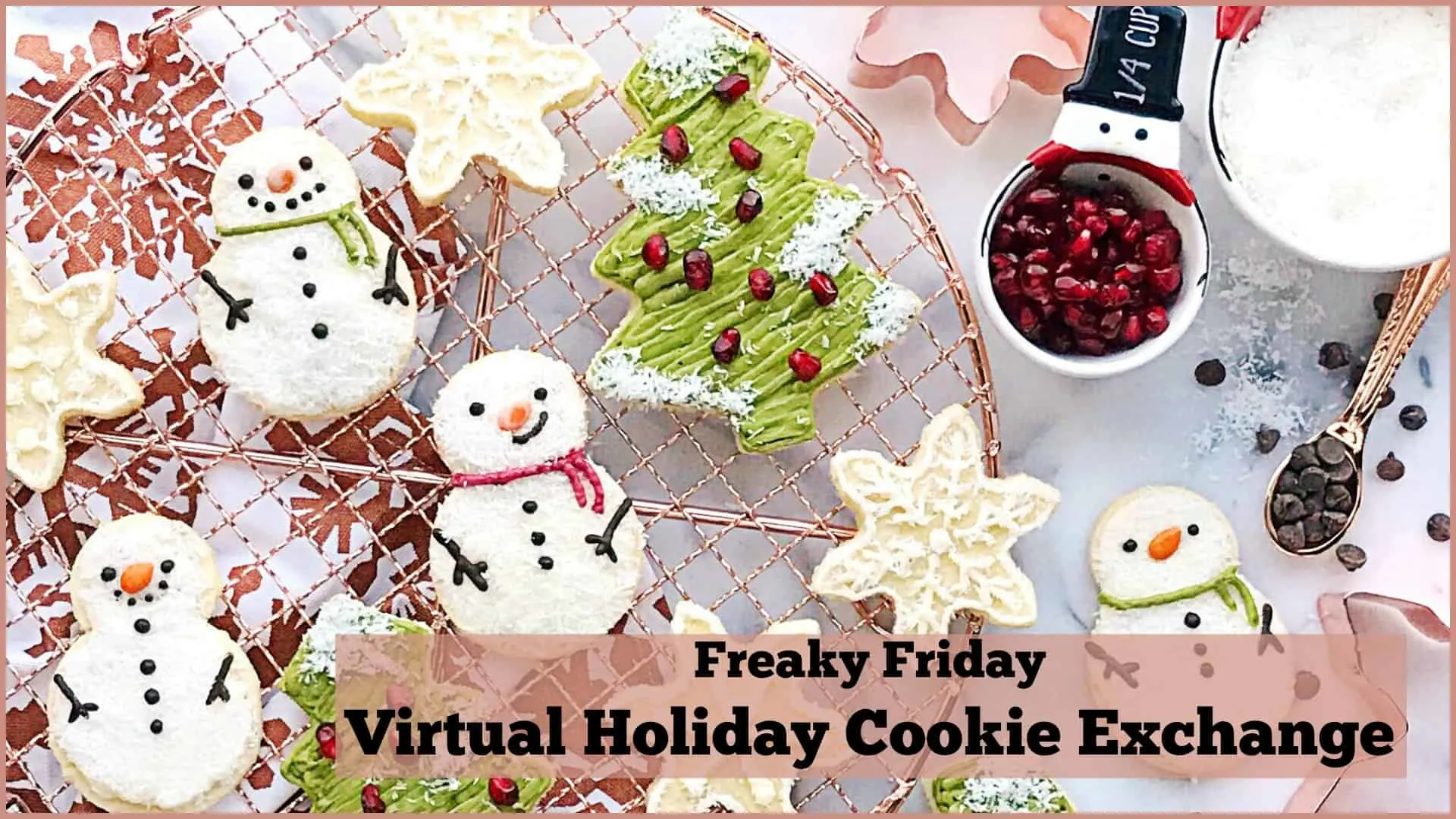 banner for the Freaky Friday Holiday Cookie Exchange event