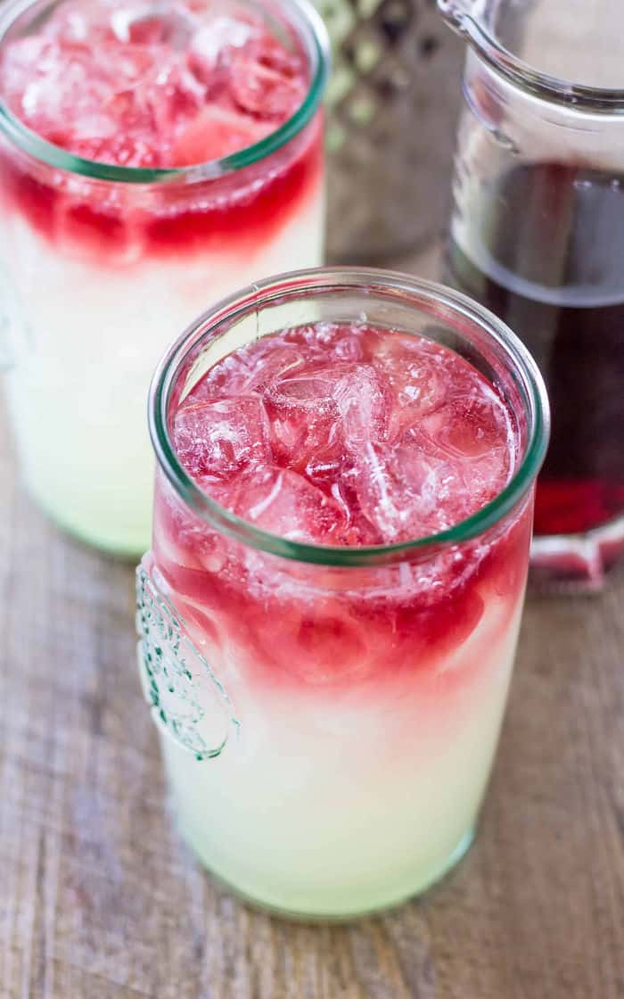 Overhead view of a glass of Penitent Punch