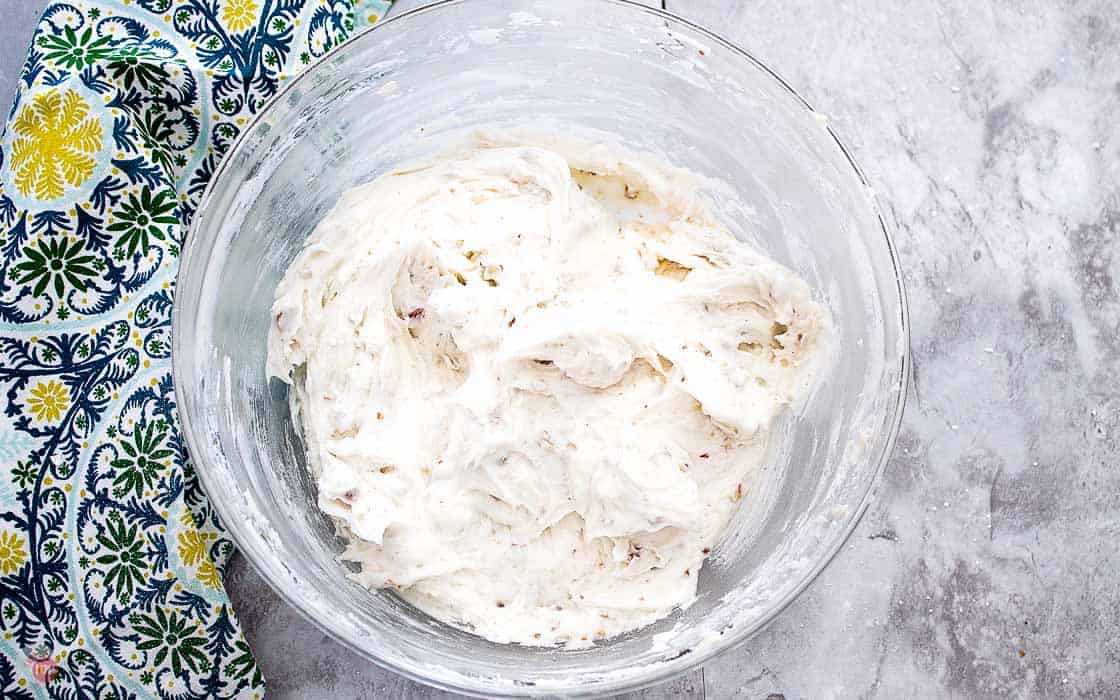 chilled truffle mix in a bowl