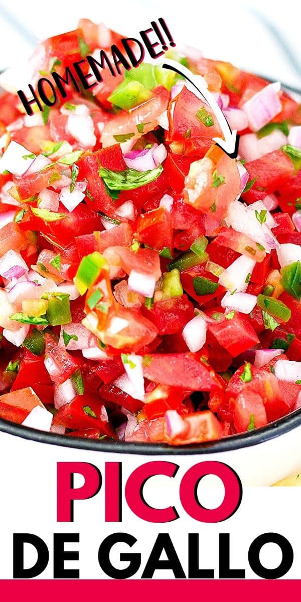 close up of fresh pico with text "pico de gallo"