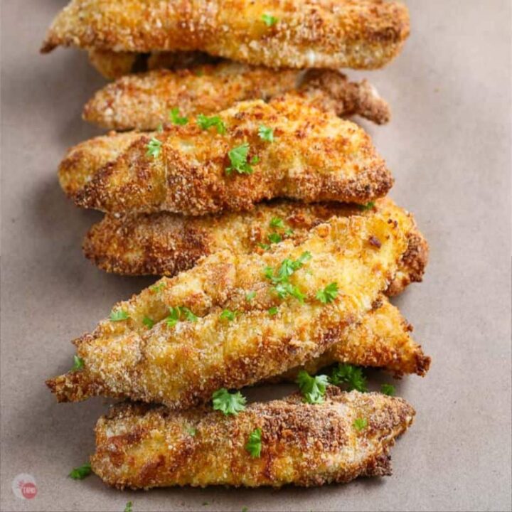 square picture of chicken tenders for the recipe card