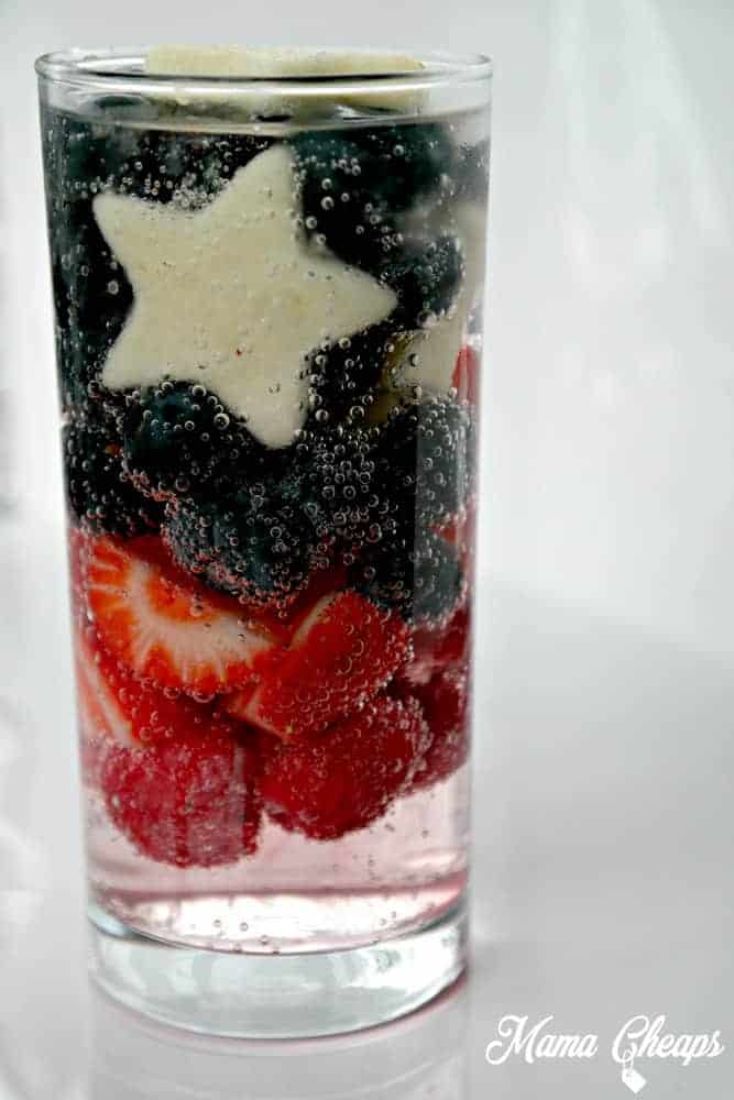 red white and blue drink