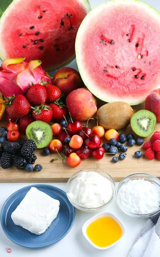 picture of watermelon pizza ingredients