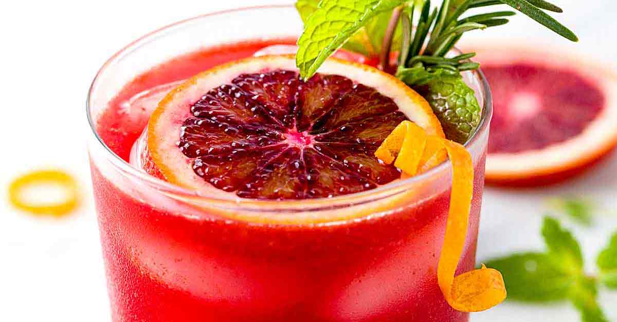 blood orange mocktail