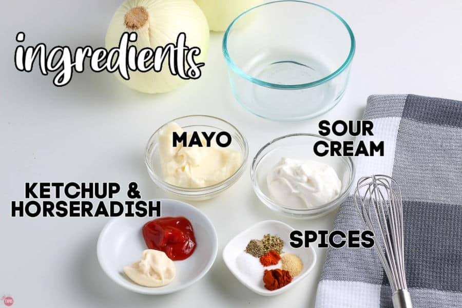 labeled picture of ingredients for dipping sauce