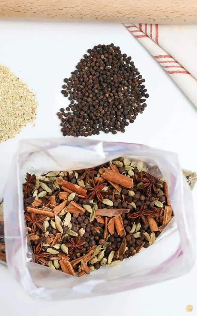 spice mix in a bag