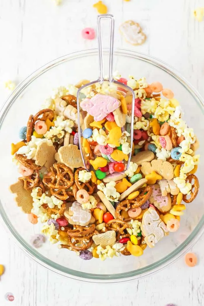 bowl of snack mix