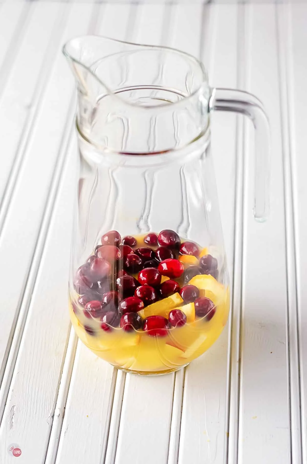 fruit in a pitcher