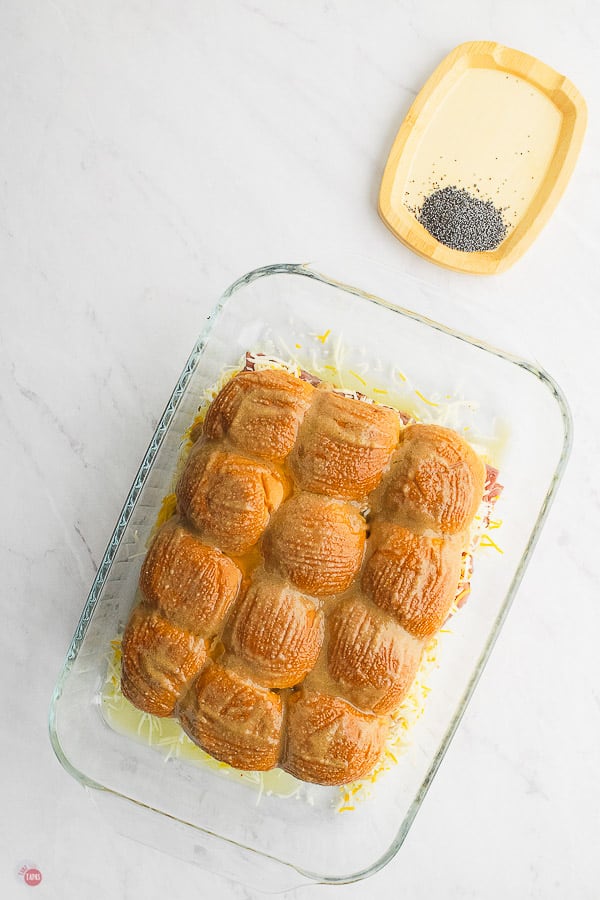 brushed bread rolls