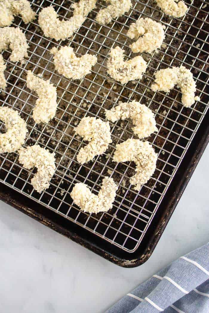 shrimp on a cooling rack