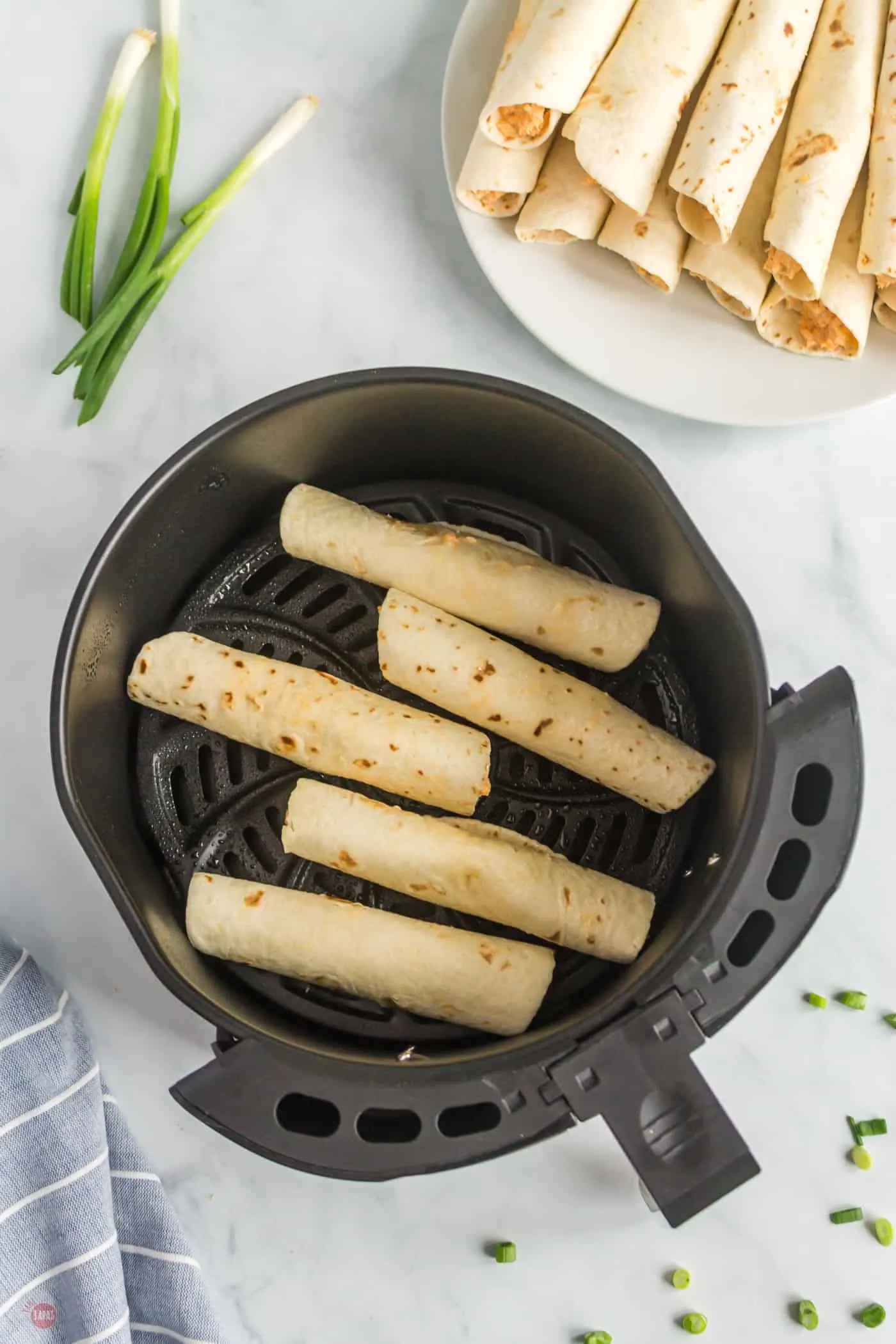 taquitos in air fryer basket