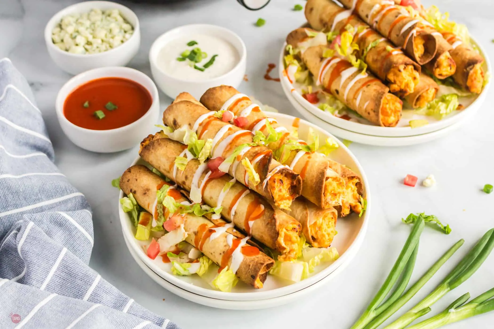 plate of buffalo chicken