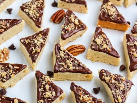 Chocolate Frosted Sugar Cookie Bars