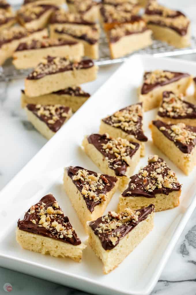 platter of cookie bars