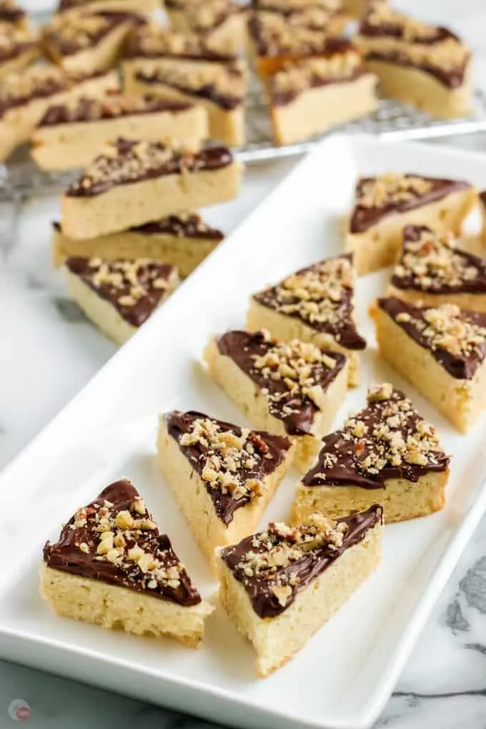 platter of cookie bars