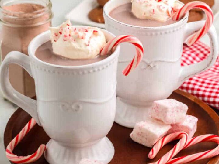 Homemade Peppermint Hot Cocoa {from cocoa mix}