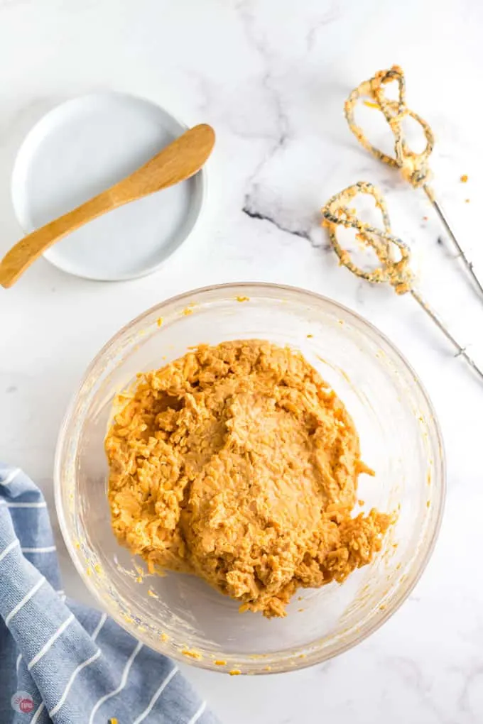 cheese spread in a bowl