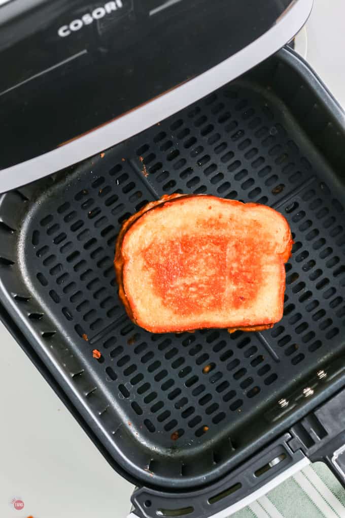 grilled cheese in basket