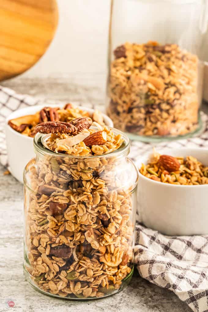 bowls of granola