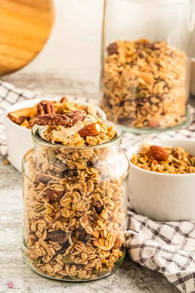 bowls of granola