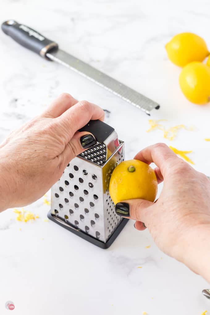 citrus on grater