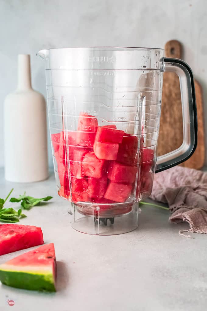 watermelon in blender