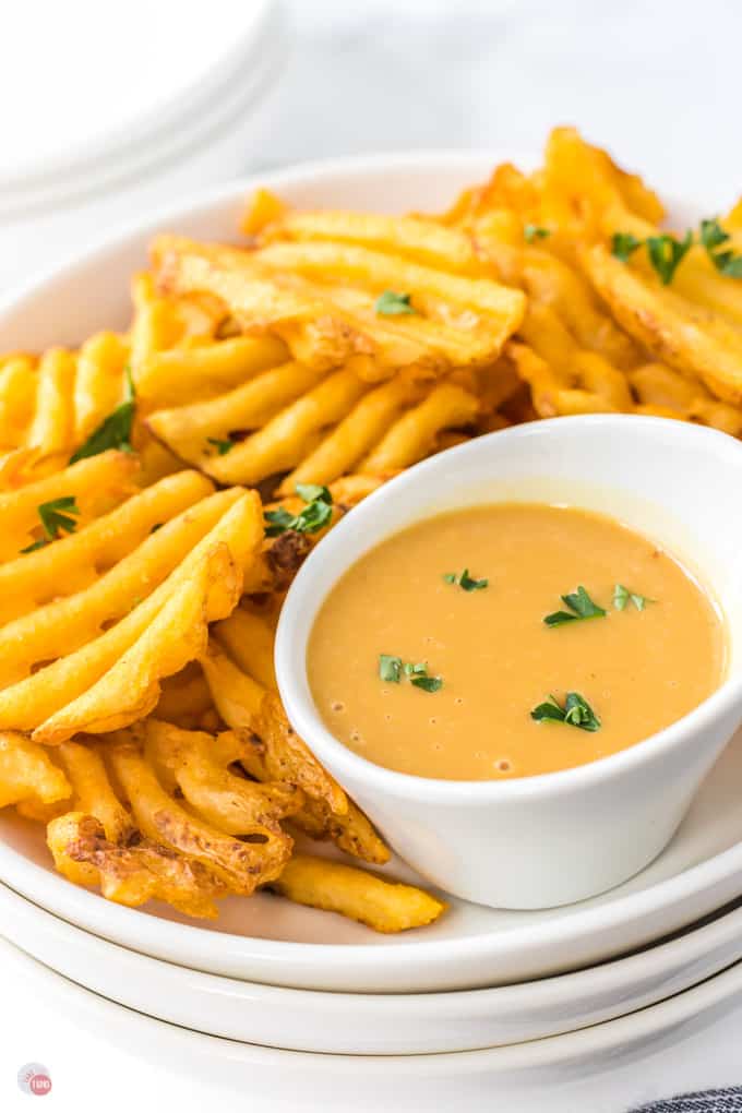 sauce and fries