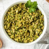 bowl of tapenade