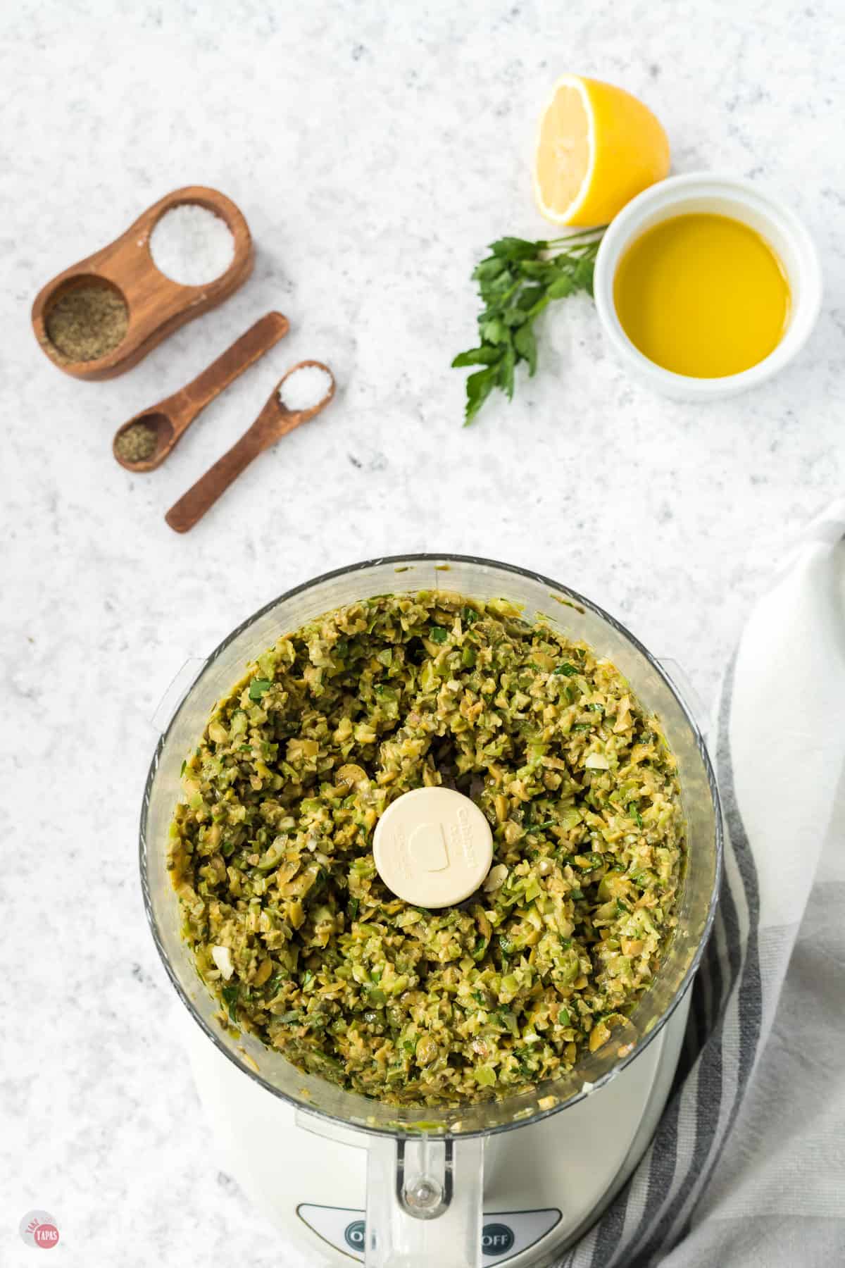 tapenade in food processor