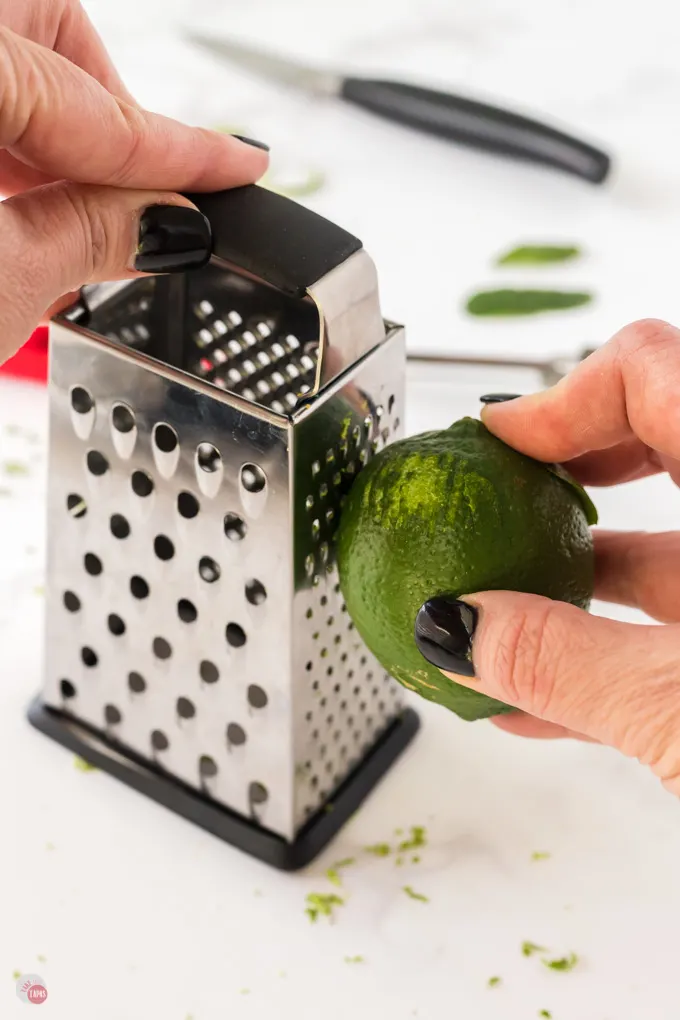 citrus on a box grater