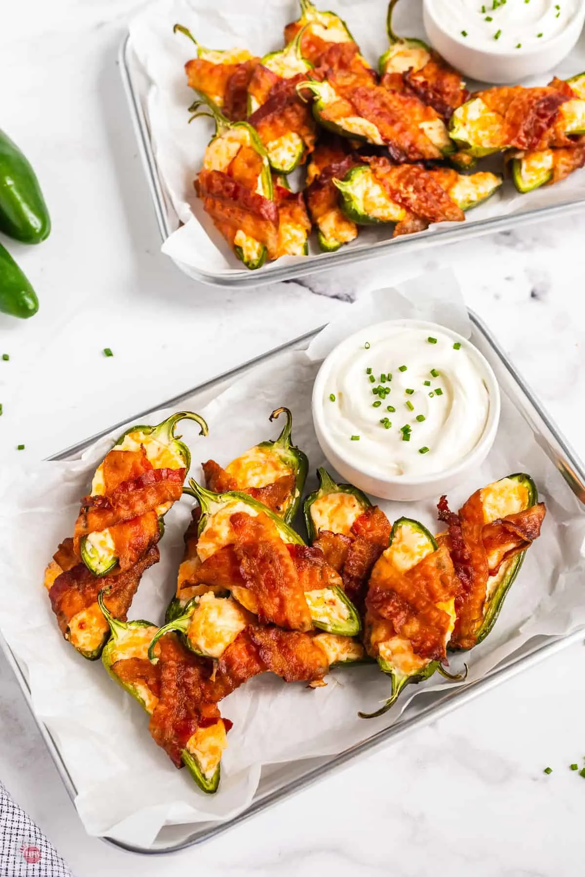 tray of jalapeno poppers