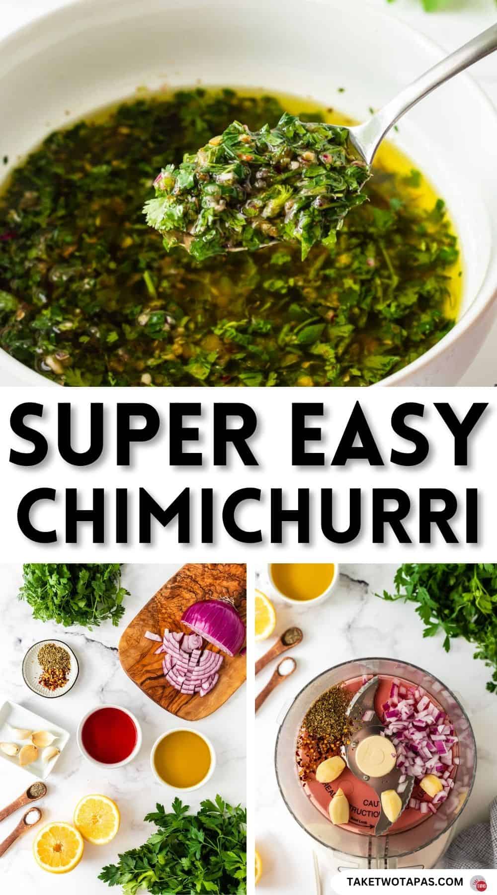 Pinterest pin image for Chimichurri Recipe