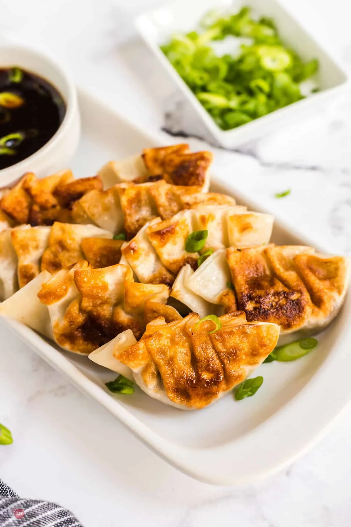 plate of gyoza