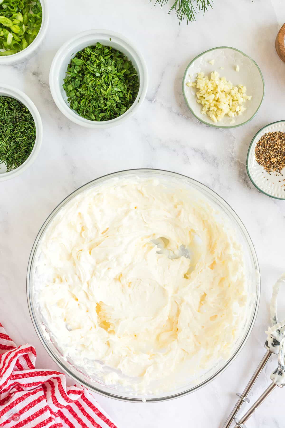 dip base in a bowl