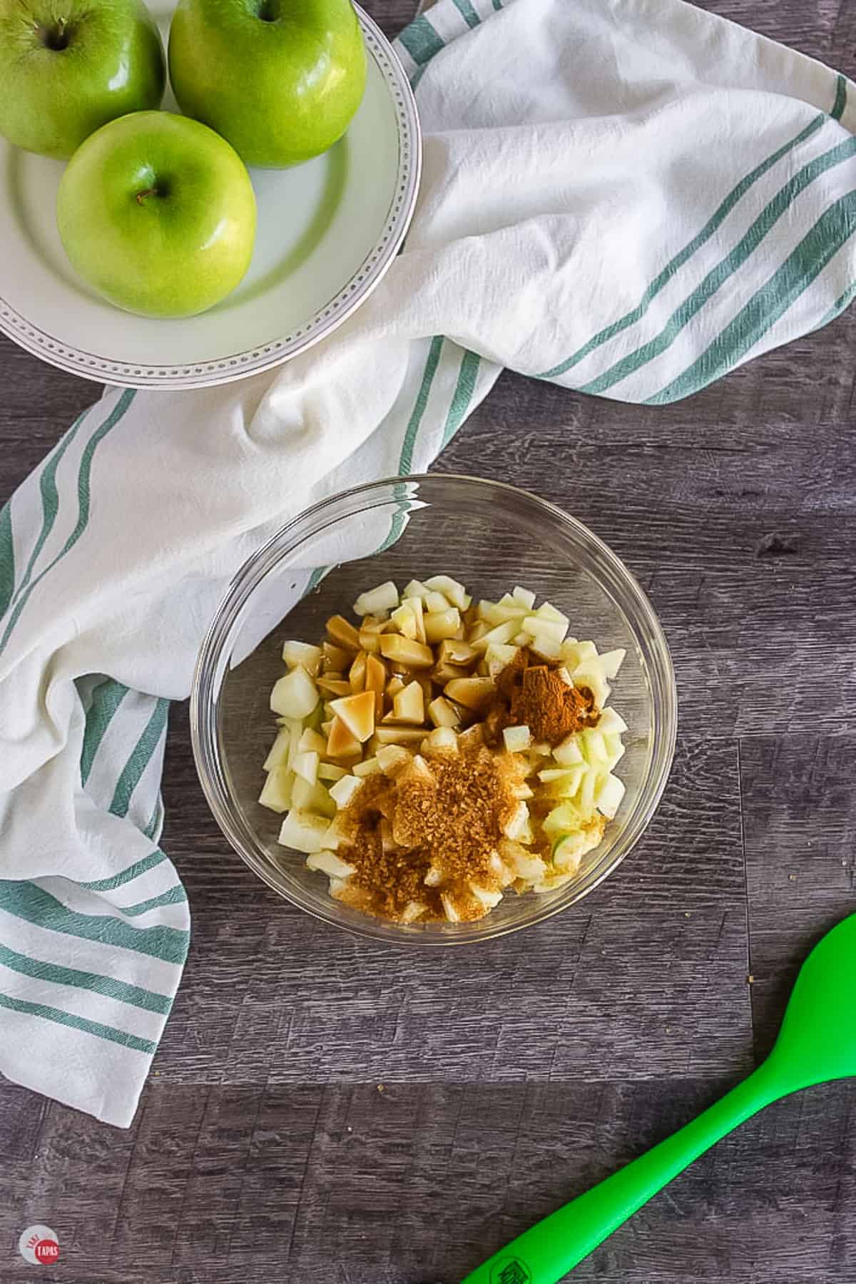 apples in a bowl