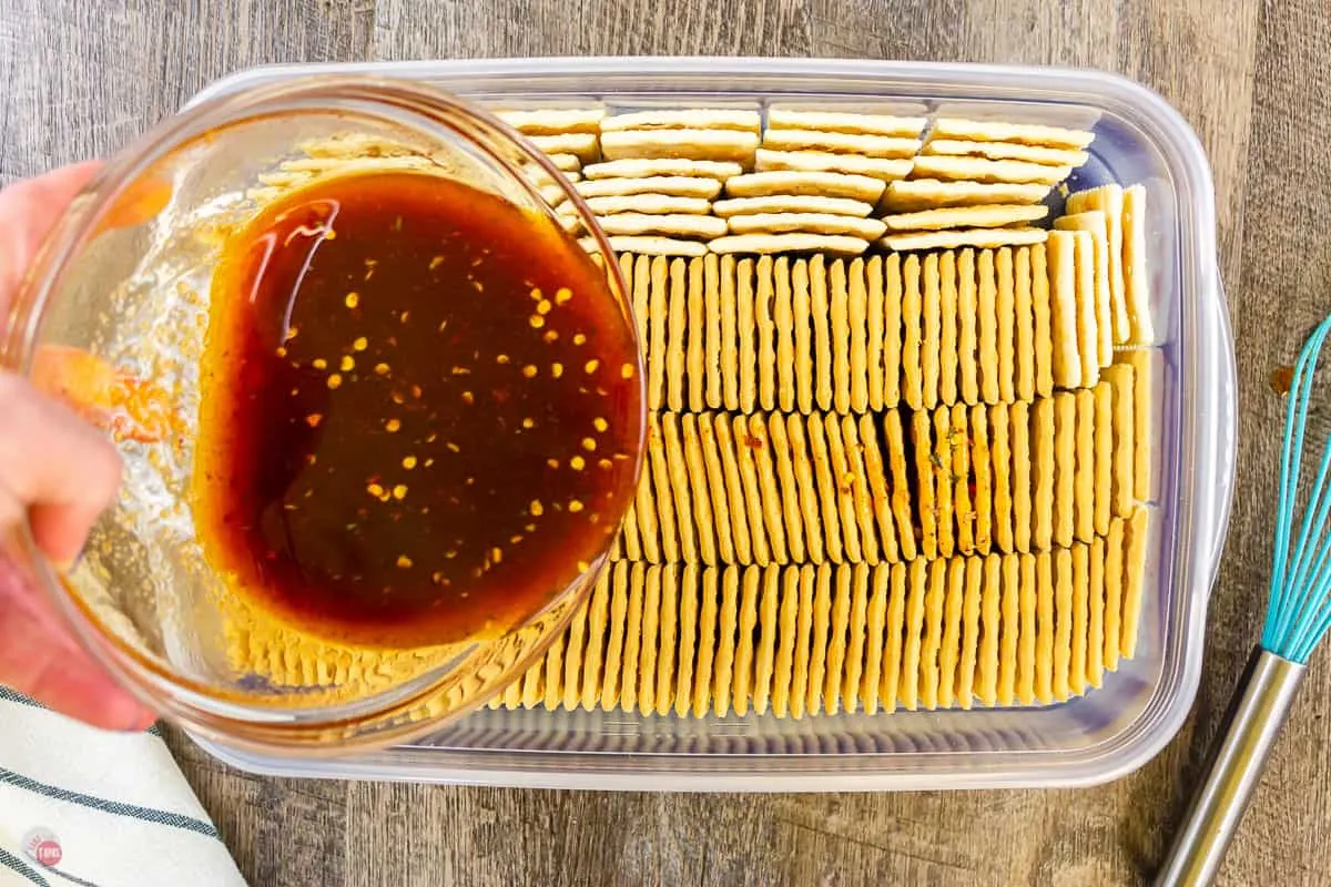 spice mix over crackers