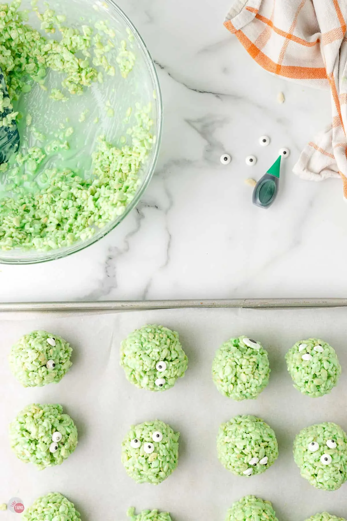 rice krispie treats in balls