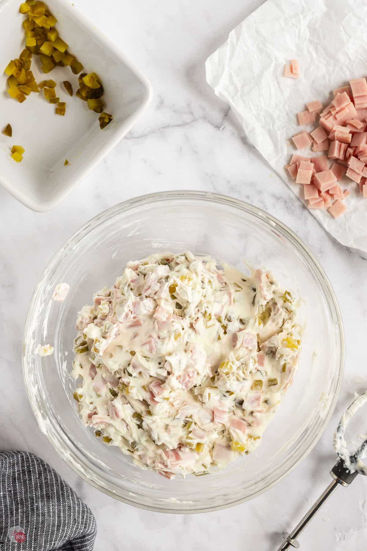 pickle dip in a bowl