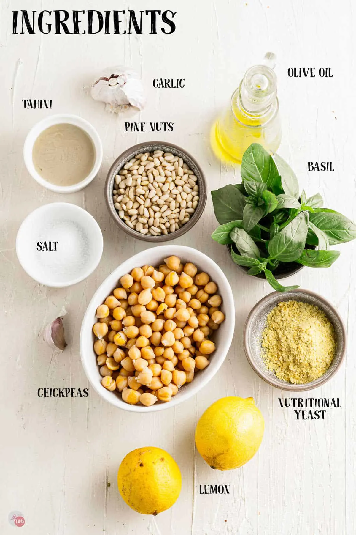 labeled picture of hummus ingredients