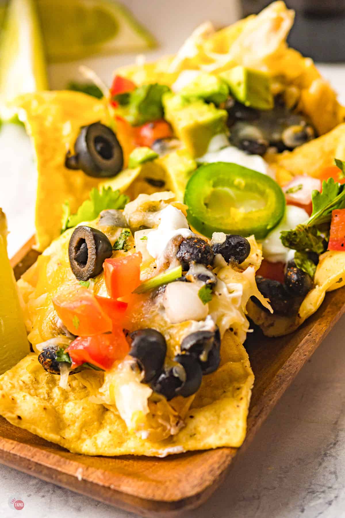 close up of chips and cheese