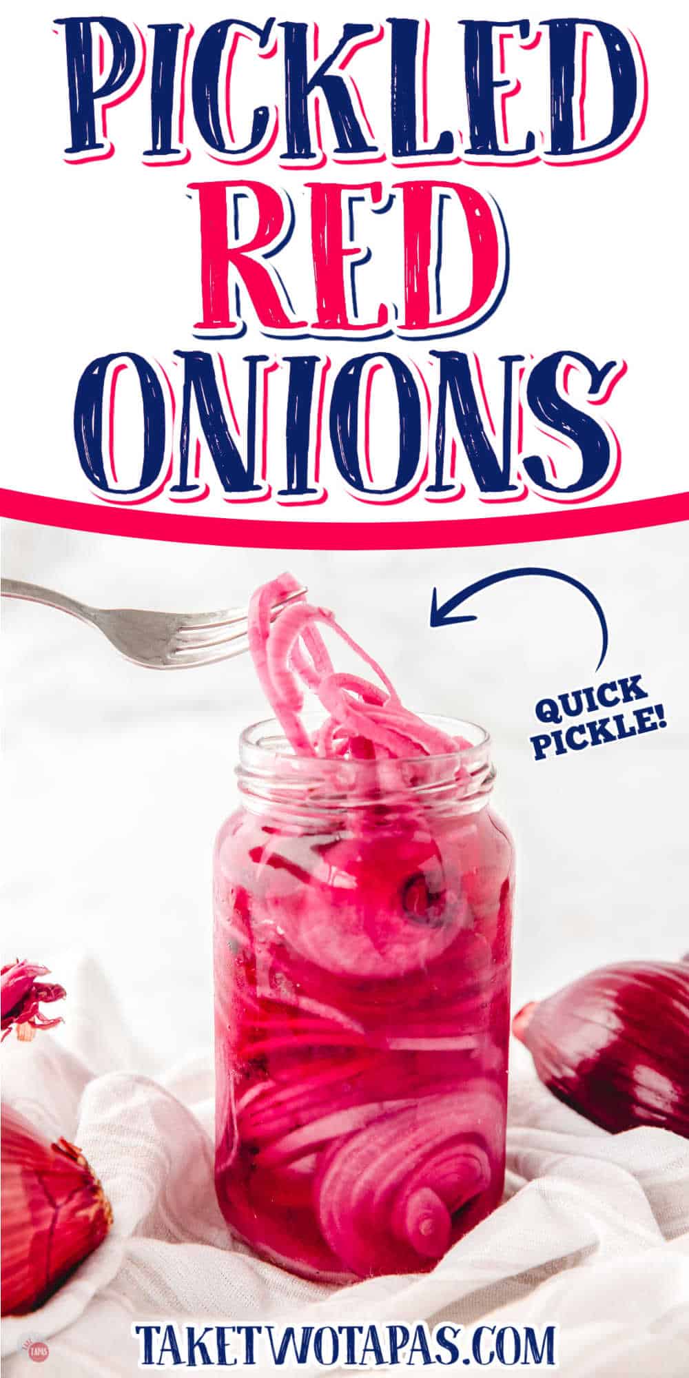 onions with a fork