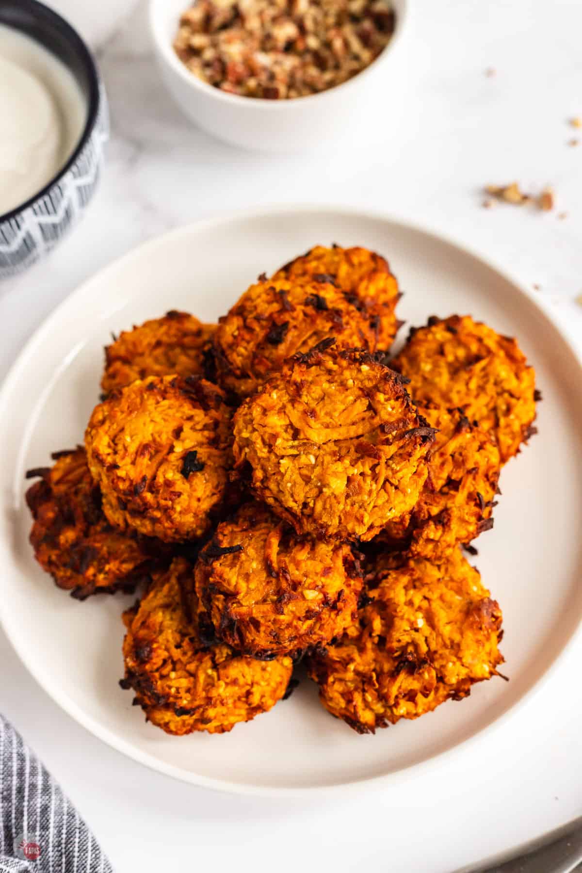 plate of latkes