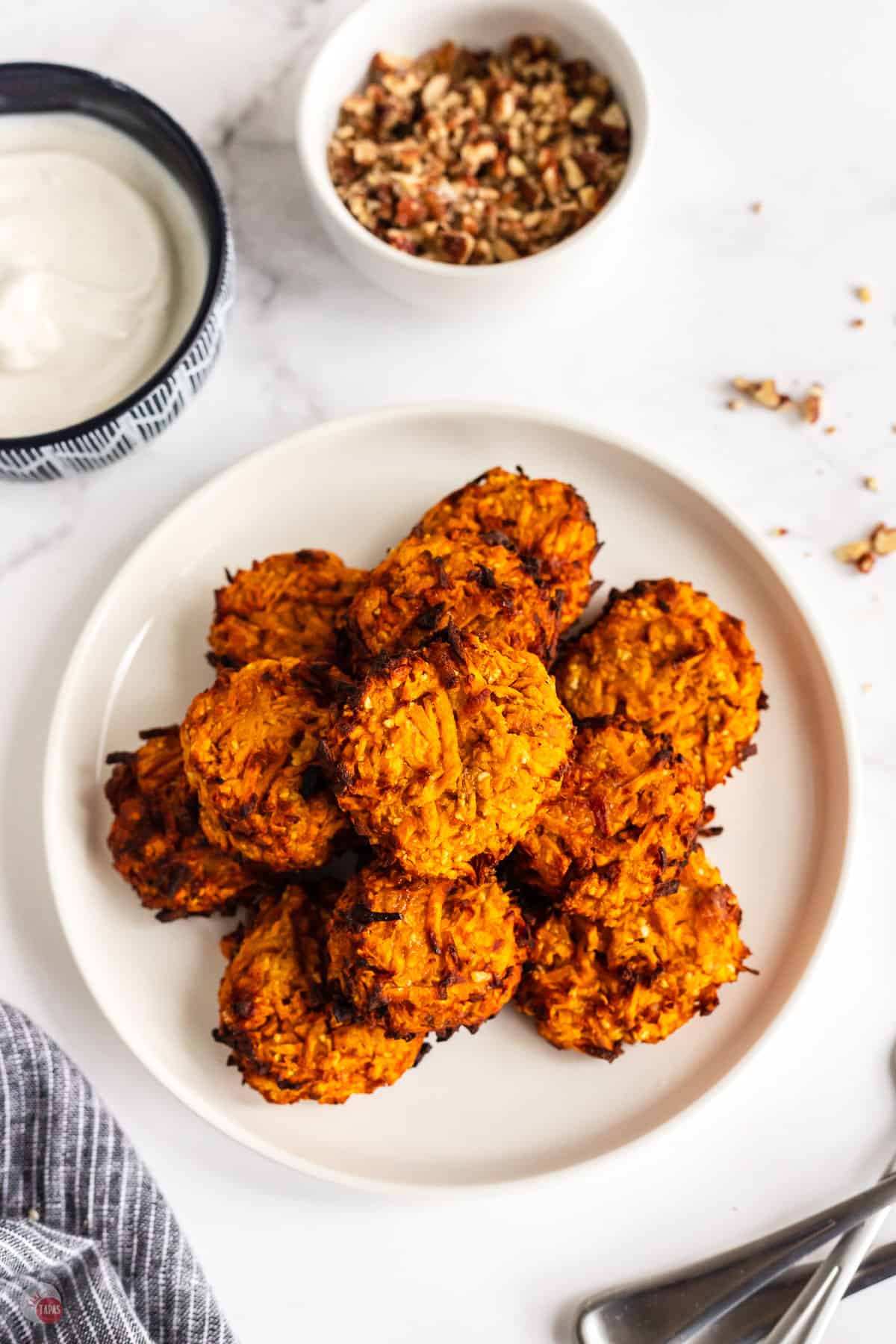 plate of latkes