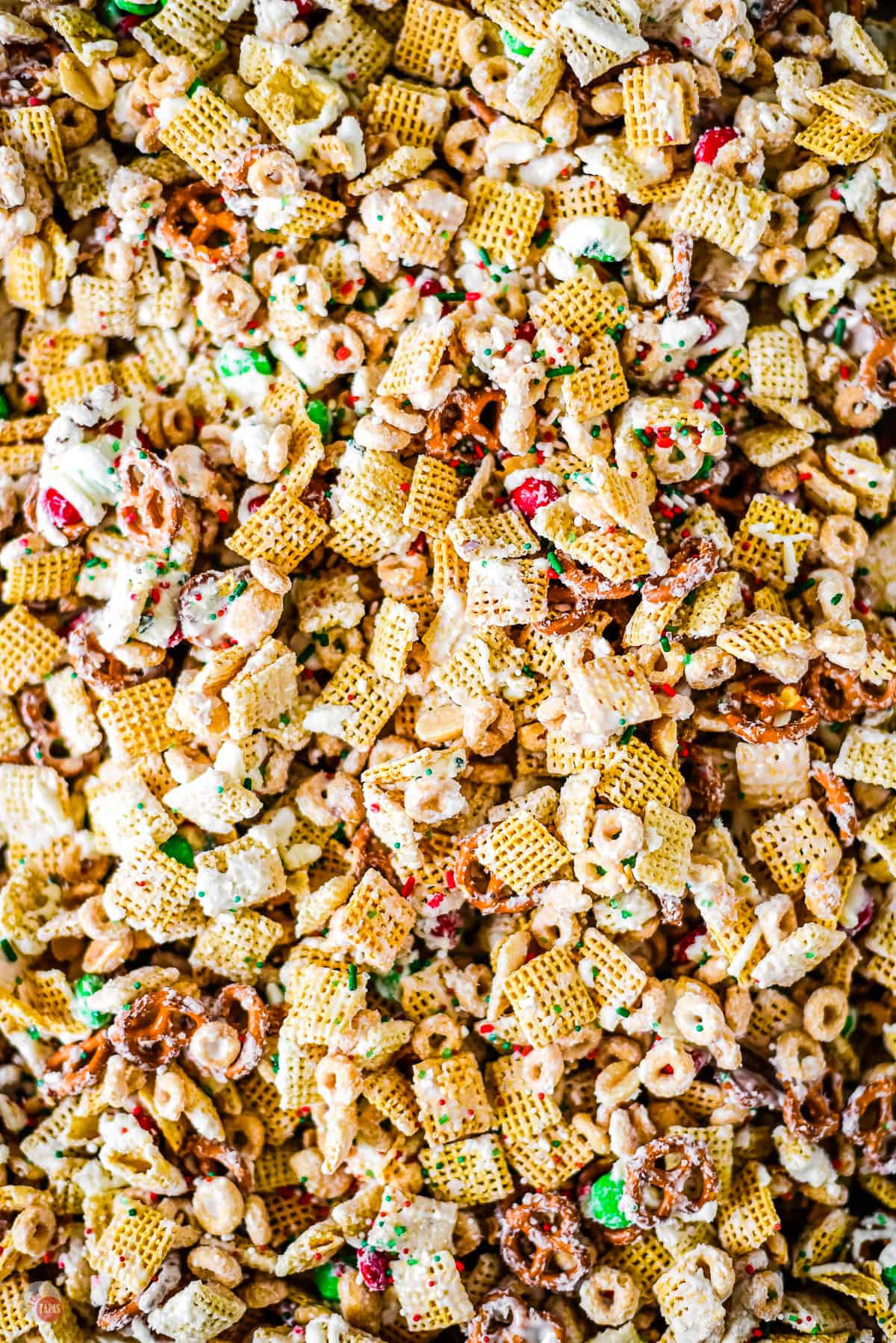 christmas crack on a baking sheet