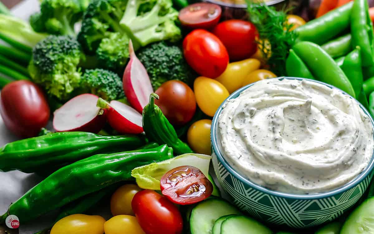 vegetable crudité platter