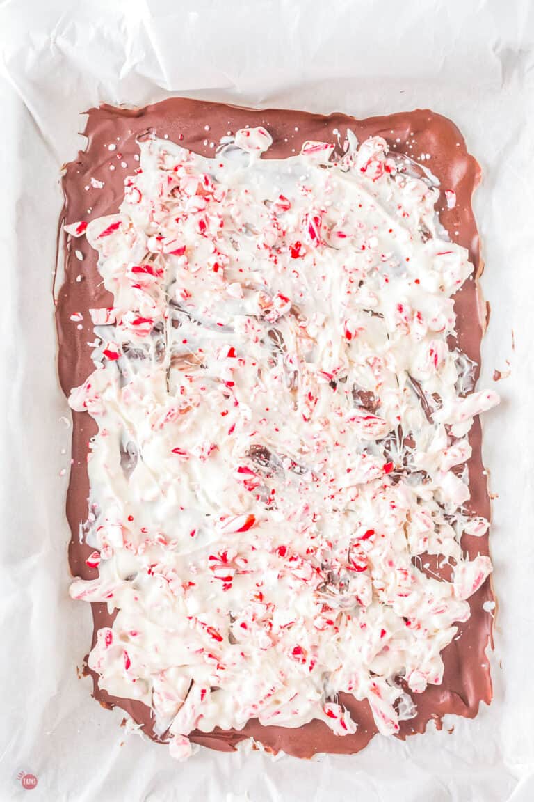 PEPPERMINT BARK {Candy Cane Chocolate Bark}