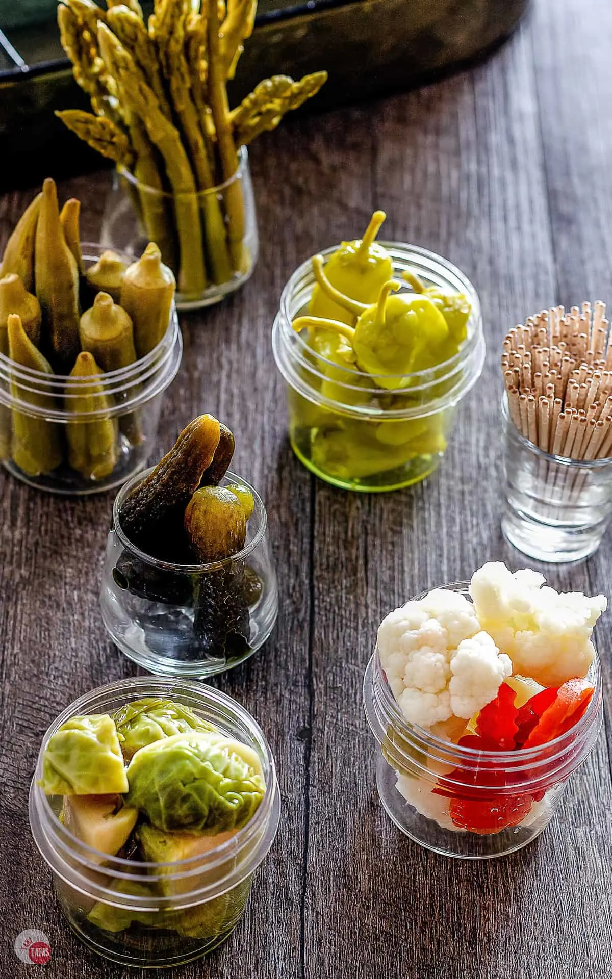 Small jars of pickles before not on the relish tray