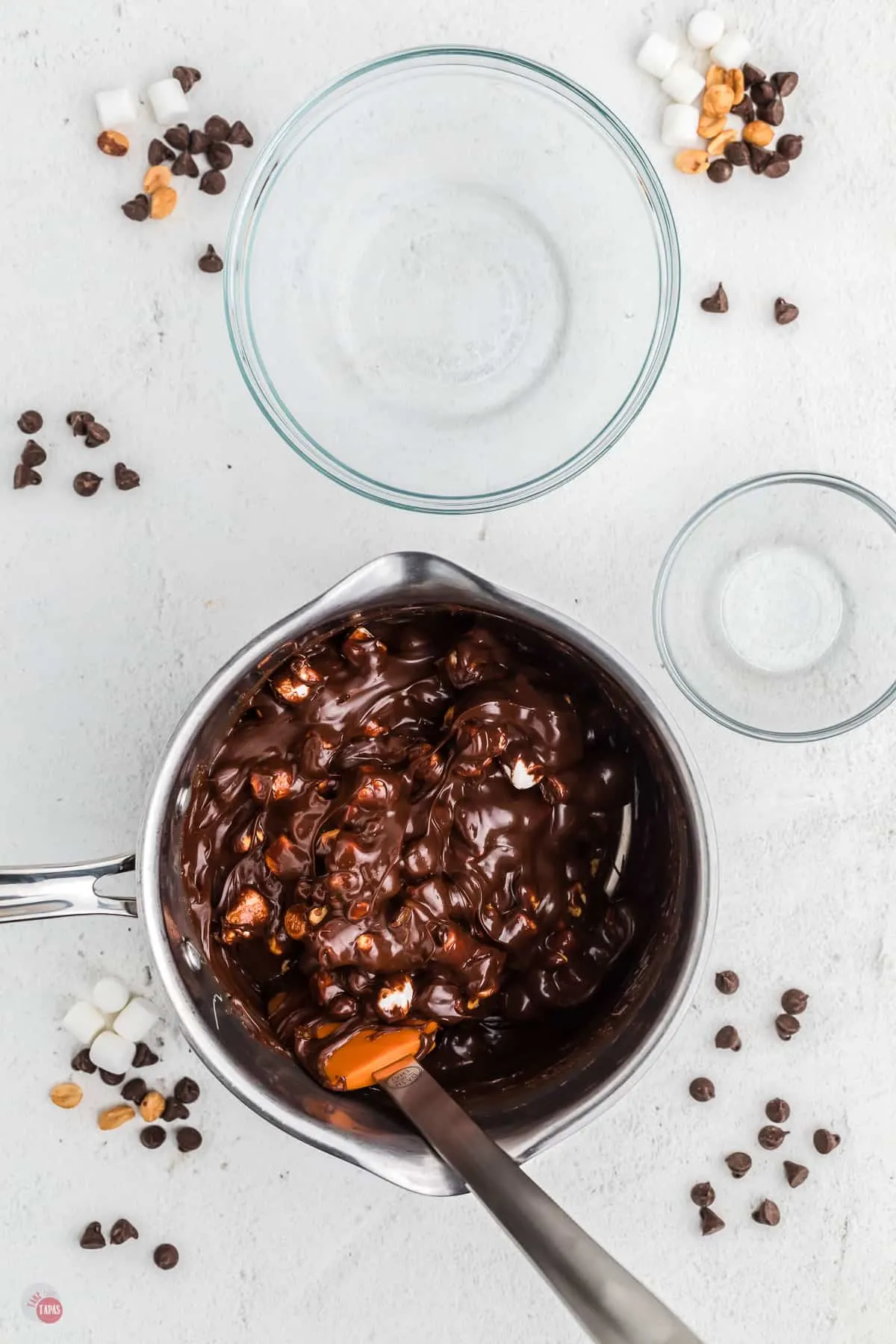 fudge in a pot